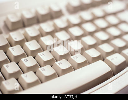 A computer keyboard, close-up Stock Photo