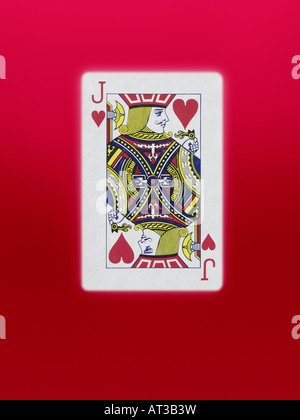 Playing card, jack of hearts Stock Photo - Alamy