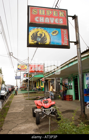 Costa Rica Nuevo Arenal shops in centre of new town Stock Photo