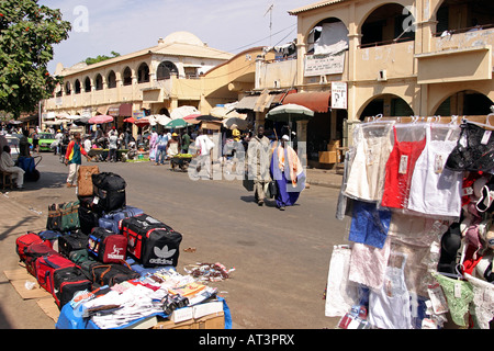 The Gambia Banjul Russell Street and Albert Market Stock Photo