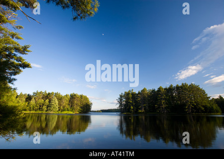 Turner Cove on the Androscoggin River in Turner, Maine. Stock Photo