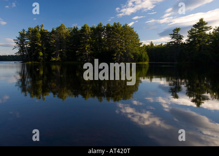 Turner Cove on the Androscoggin River in Turner, Maine. Stock Photo