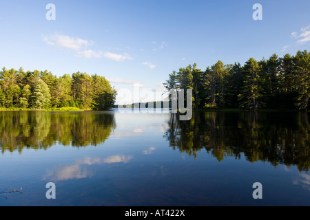 Turner Cove on the Androscoggin River in Turner, Maine. Stock Photo