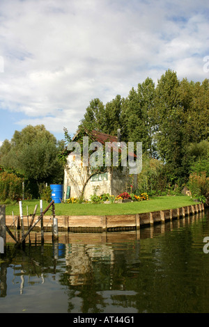 Hortillonnages or floating gardens Amiens France Stock Photo