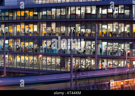 Offices at dusk Nottingham England United Kingdom Stock Photo