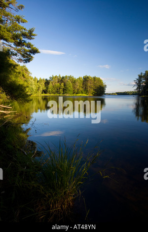 Turner Cove on the Androscoggin River in Turner, Maine. Stock Photo