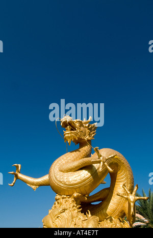 Dragon statue Phuket town the capital of Phuket island Thailand Stock Photo