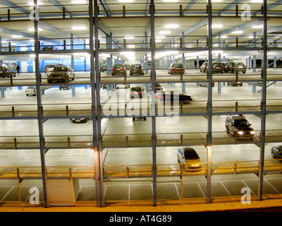 Space saving multistorey car park in the city of Kyoto, Japan Stock ...