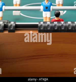 table football game with score foosball Stock Photo