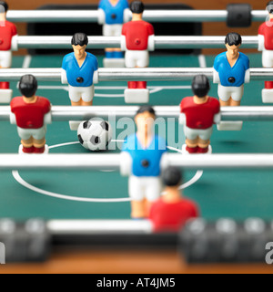 table football game foosball Stock Photo