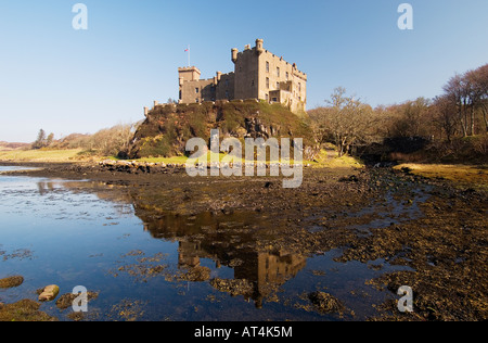 Dunvegan Castle on the Inner Hebrides Isle of Skye. Ancient home of Chiefs of Clan McLeod, Lords of the Isles. Stock Photo