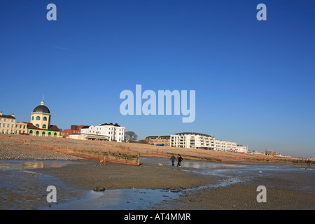 united kingdom west sussex worthing a view of the dome cinema and beach Stock Photo