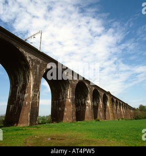 UK Cheshire Railway Viaduct at North Rode Stock Photo