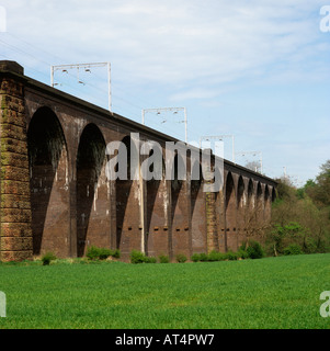 UK Cheshire Railway Viaduct at North Rode Stock Photo