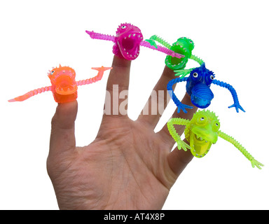 Finger monsters Stock Photo
