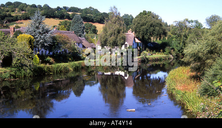 The River Exe at Bickleigh in Devon Stock Photo