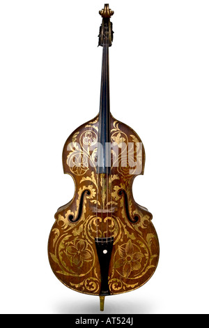 Old double Bass Stock Photo