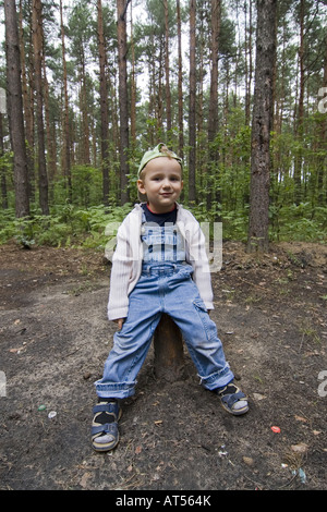 play in the forest Stock Photo