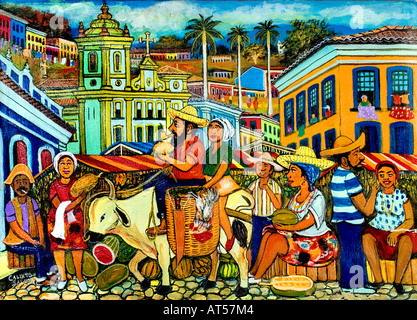 Sao da Salvador Bahia Brasil Brazilian Colonial gallery painter