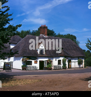 The Barley Mow Public house at Clifton Hampden in Oxfordshire. England Stock Photo