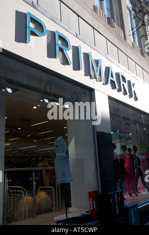 Primark budget clothes shop exterior store sign logo in Cwmbran, South ...