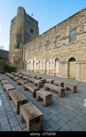 Oxford Castle development St George's Tower in Oxford Stock Photo