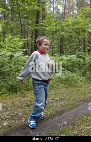 play in the forest Stock Photo