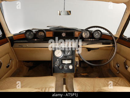 1961 Rover T4 gas turbine car interior Stock Photo