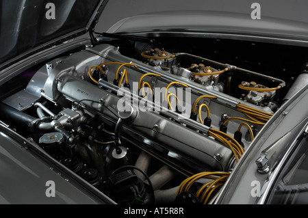 1961 Aston Martin DB4 GT Zagato engine Stock Photo