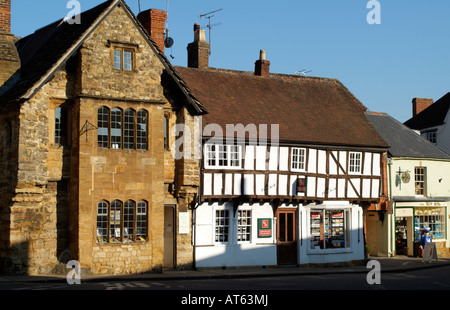 Sherborne market town centre high street dorset england Stock Photo - Alamy