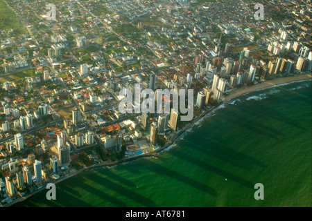 Aerial view of coastline Recife Pernambuco Brazil South Atlantic Stock Photo