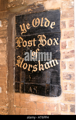 Ye Olde Post Box of Horsham Stock Photo - Alamy
