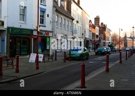 high street Daventry market Town centre Northamptonshire, England uk gb Stock Photo