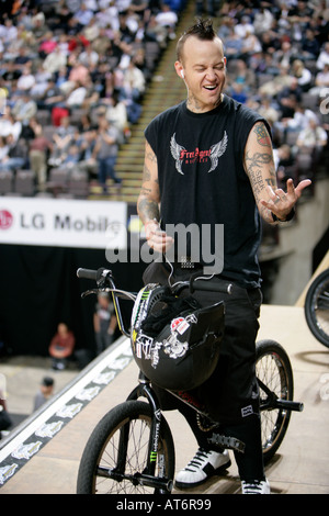 BMXER PORTRAIT LG WORLD CHAMPIONSHIPS MANCHESTER ENGLAND Stock Photo