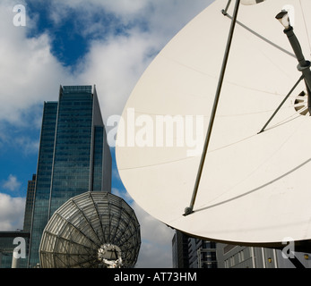 large satellite dishes telecommunications advanced technology