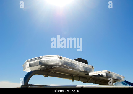 LED lights on an emergency vehicle Stock Photo