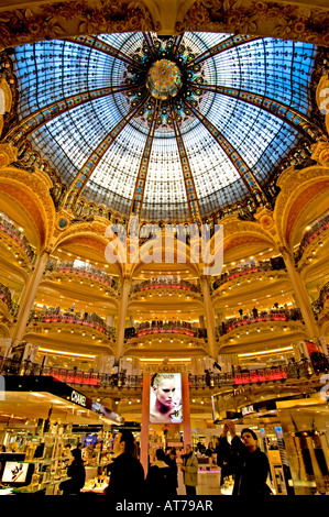 Galeries Lafayette Paris Hermes Givenchy Chanel Bvlgari Stock Photo