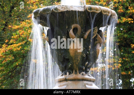 Fountain in Sandford Park Cheltenham England Stock Photo