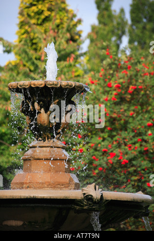 Fountain in Sandford Park Cheltenham England Stock Photo