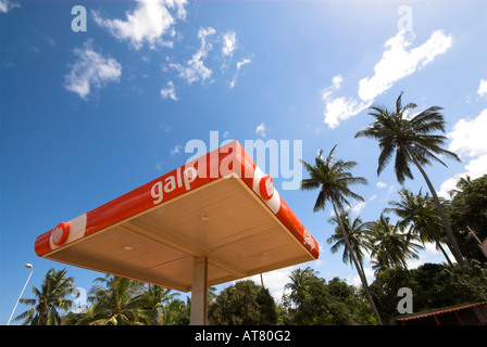 development in Mozambique Galp petrol station Stock Photo