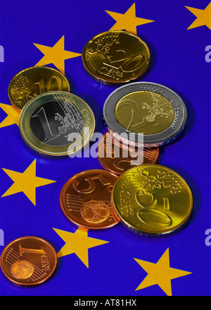 European coins Stock Photo