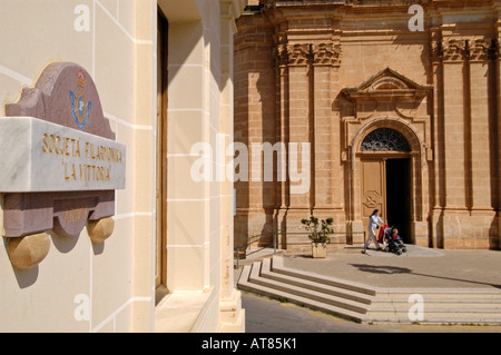 Our Lady of Victory church Mellieha Malta Stock Photo