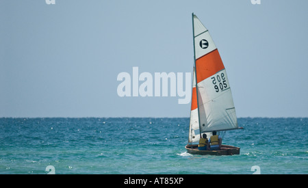 Small Yacht on Port Phillip Bay Stock Photo