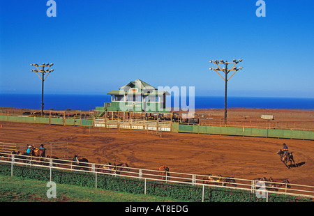 Paniolo Rodeo arena, Molokai Ranch, Molokai Stock Photo