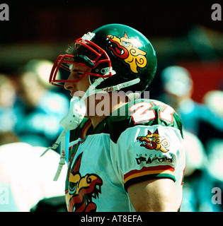 World League of American Football 4 5 97 London Monarchs v Barcelona  Dragons Safety Dante DePaula Stock Photo - Alamy