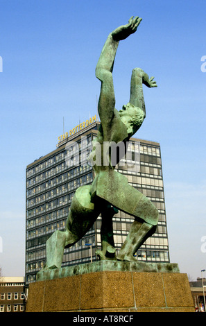 Netherlands Rotterdam South Holland  Zuid Holland De Verwoeste Stad by Zadkine Destroyed City by Zadkine Stock Photo