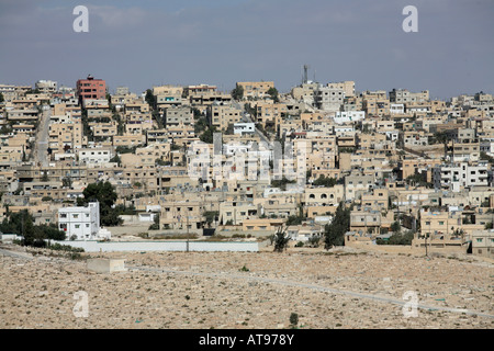 Amman is known as the city built on seven hills Stock Photo