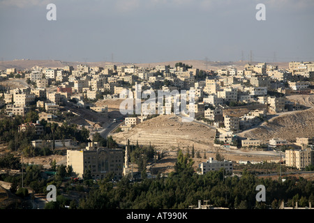 Amman is known as the city built on seven hills Stock Photo