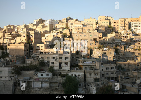 Amman is known as the city built on seven hills Stock Photo