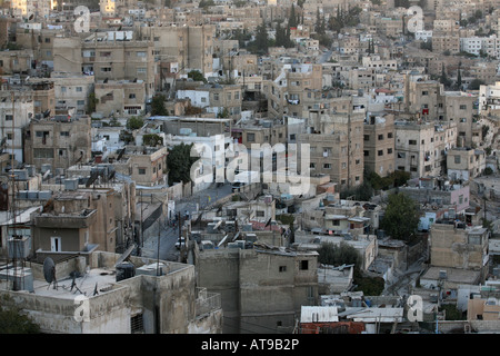 Amman is known as the city built on seven hills Stock Photo